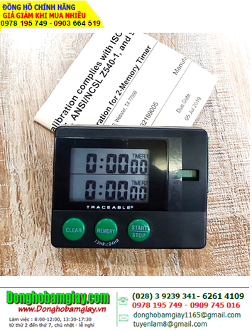 Traceable 5006 _Đồng hồ đếm lùi 24 GIỜ 5006 Traceable® Two-Memory Timer _Đã hiệu chuẩn tại Mỹ